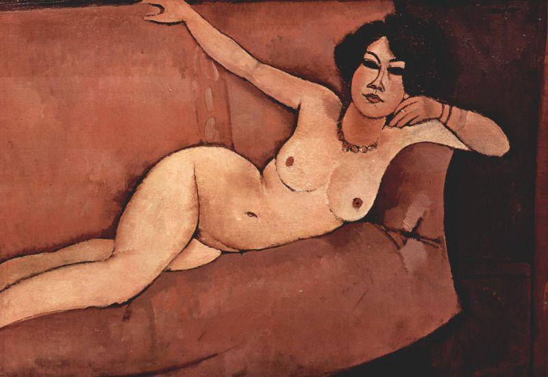 Amedeo Modigliani Akt auf Sofa China oil painting art